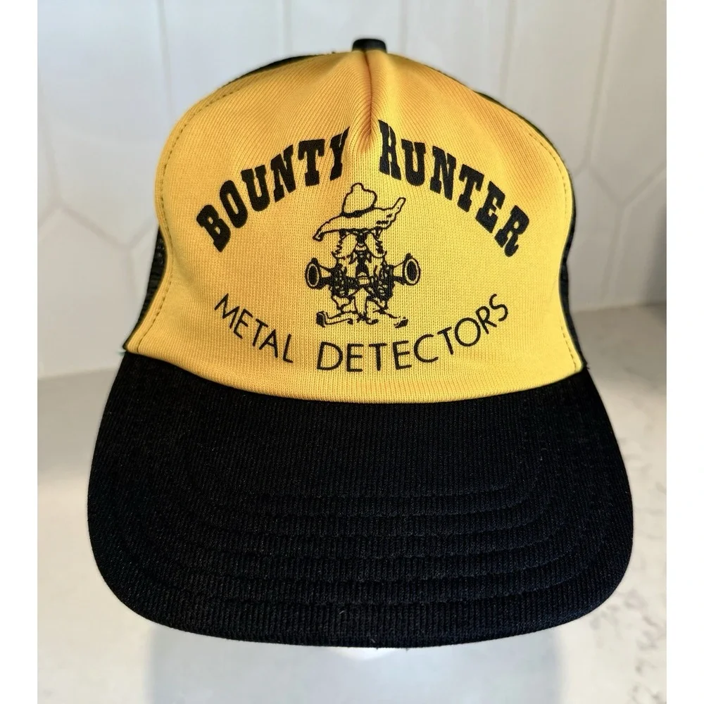 Vintage Bounty Hunter Metal Detectors Trucker Hat Mesh Foam‎ Snapback